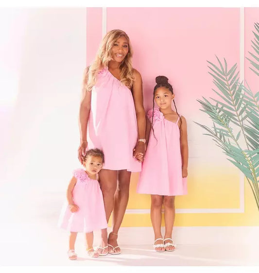 Serena Williams x Janie and Jack Women’s Love Pink Matching Dress