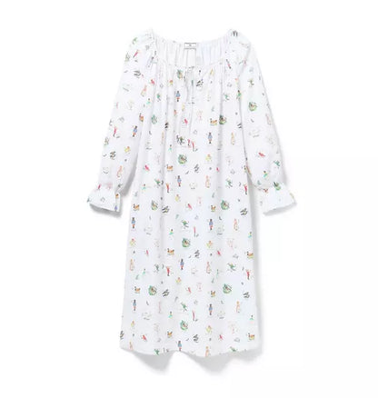 Women's Twill Delphine Nightgown in 12 Days of Christmas