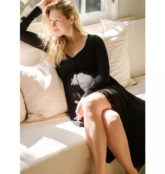 The Softest Rib Nursing Dress