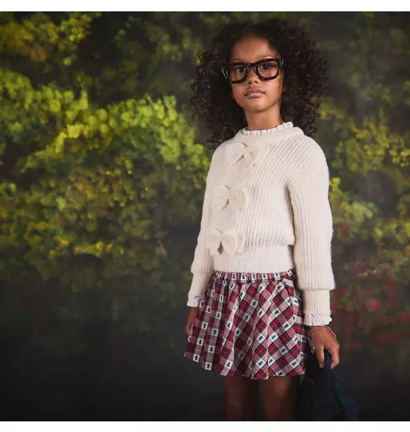 Holiday Tartan Smocked Skirt