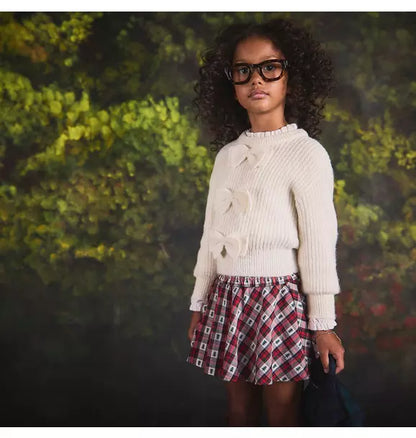 Holiday Tartan Smocked Skirt