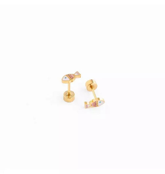Fish Stud Earrings
