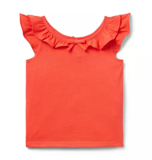 Flutter Sleeve Bow Top