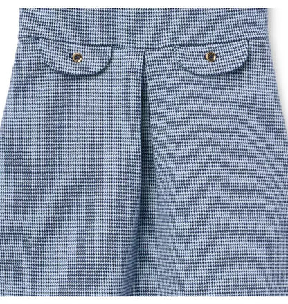 Houndstooth Collared Dress