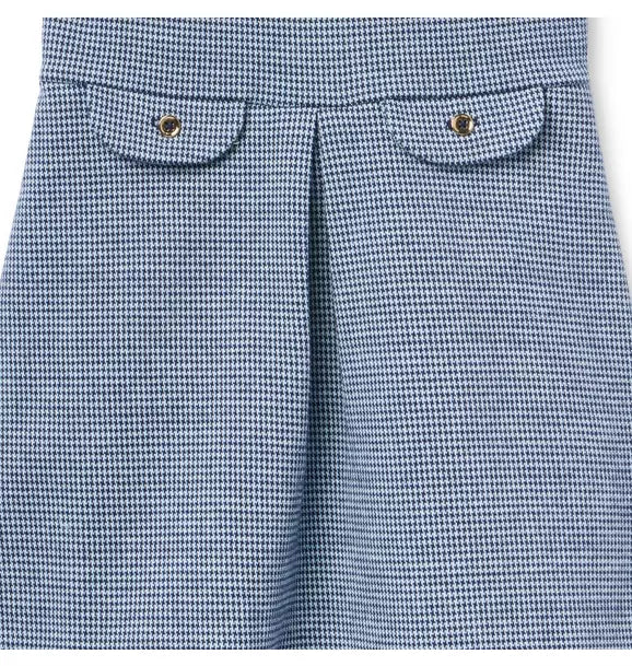 Houndstooth Collared Dress