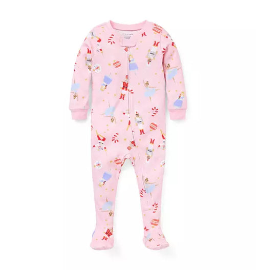 Baby Good Night Footed Pajama In Nutcracker Dreams
