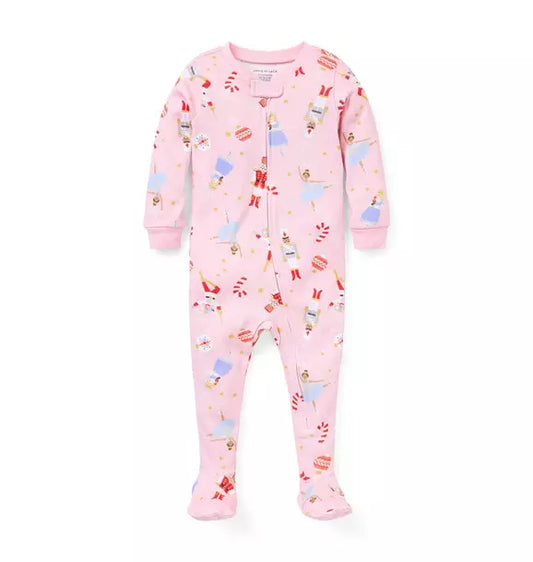 Baby Good Night Footed Pajama In Nutcracker Dreams