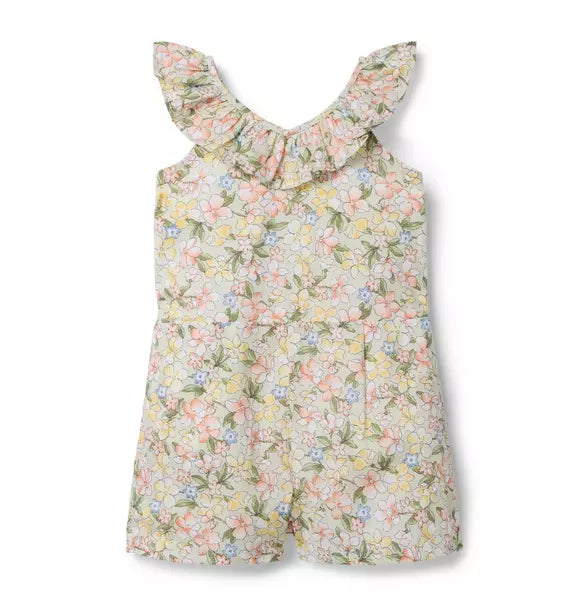 Floral Ruffle Romper