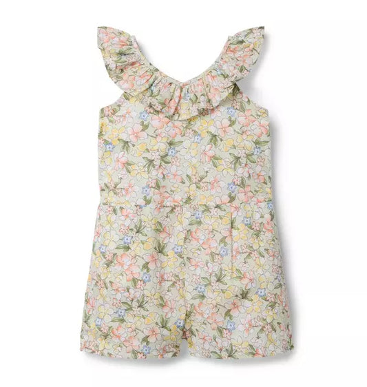 Floral Ruffle Romper