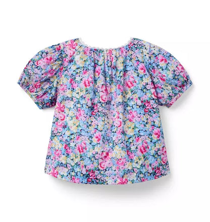 Floral Puff Sleeve Top