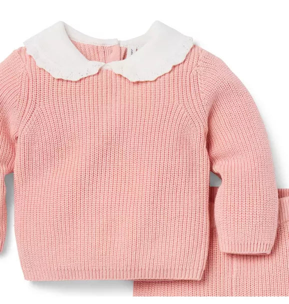 Baby Crochet Collar Matching Set