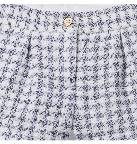 Houndstooth Tweed Short