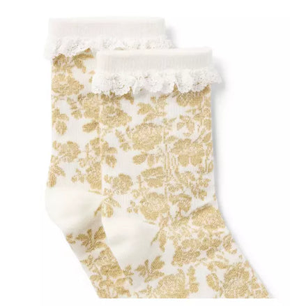 Sparkle Floral Sock
