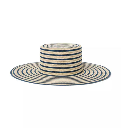 Striped Straw Sun Hat