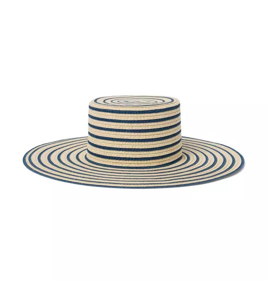 Striped Straw Sun Hat