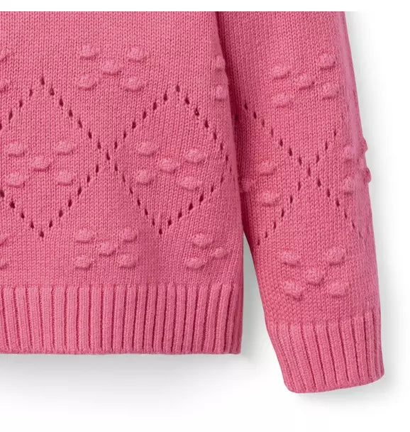 Pointelle Textured Sweater