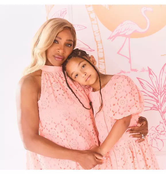 Serena Williams x Janie and Jack Peach Point Matching Dress