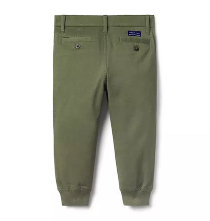 The Button Twill Jogger