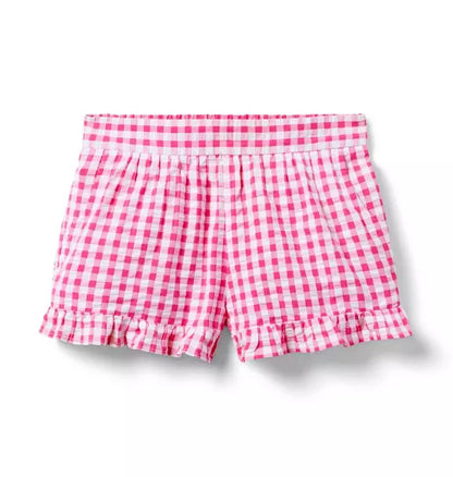 Gingham Ruffle Short
