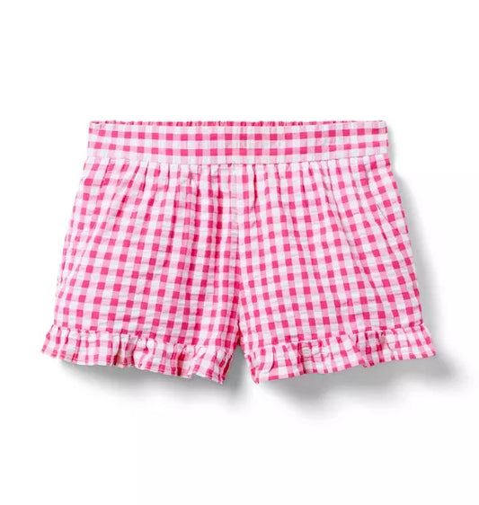 Gingham Ruffle Short