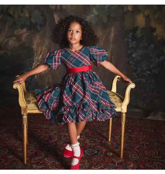 The Bow-Tied Tartan Dress