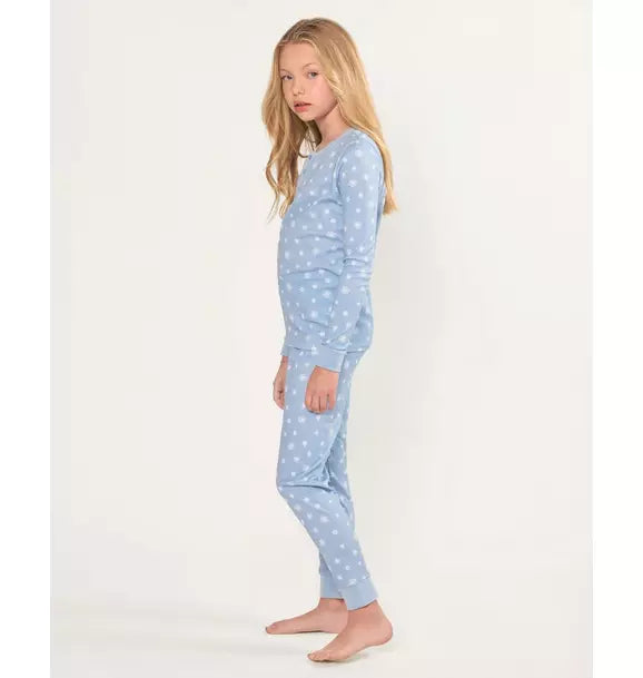 Kids Pima Snug Fit Pajama in Periwinkle Wonderland