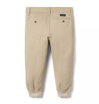 The Button Twill Jogger