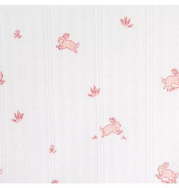 Baby Bunny Pointelle Wrap Matching Set