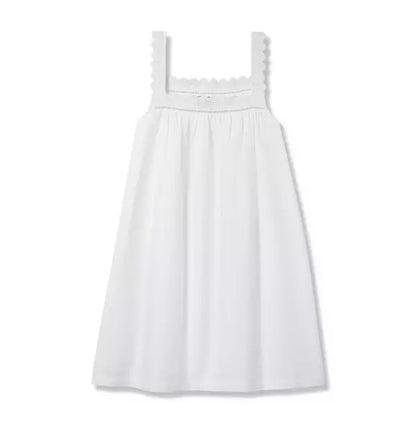 Women's Twill Esme Nightgown in White