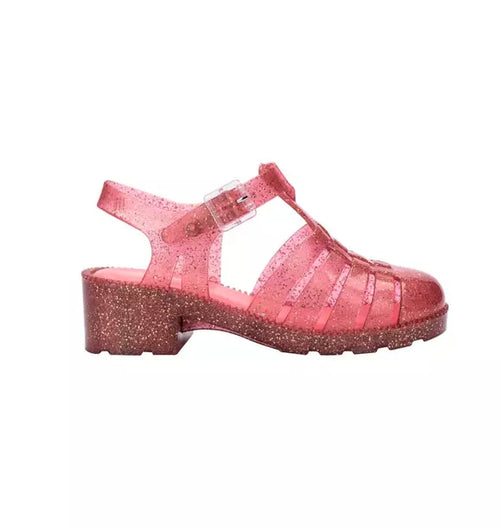 Possession Fisherman Jelly Heel in Glitter Pink