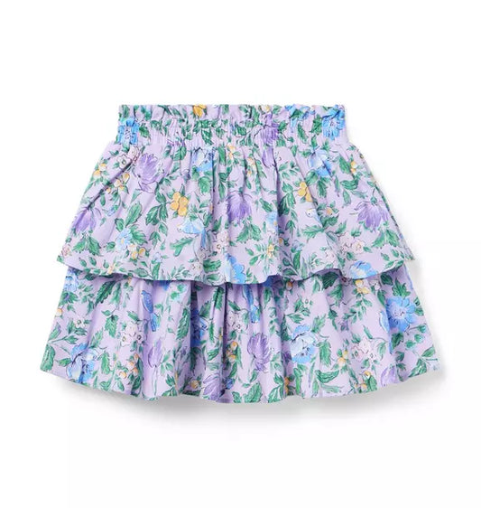Floral Tiered Skirt
