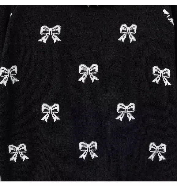 Bow Puff Sleeve Sweater