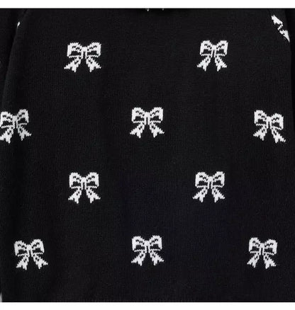 Bow Puff Sleeve Sweater