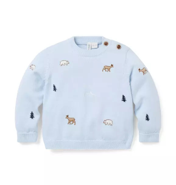 Baby Woodland Friends Sweater