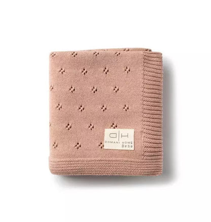 Flower Pink Baby Blanket