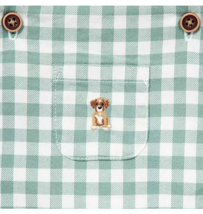 Baby Gingham Dog Overall