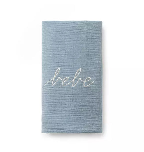 Blue Gauze Bebe Swaddle