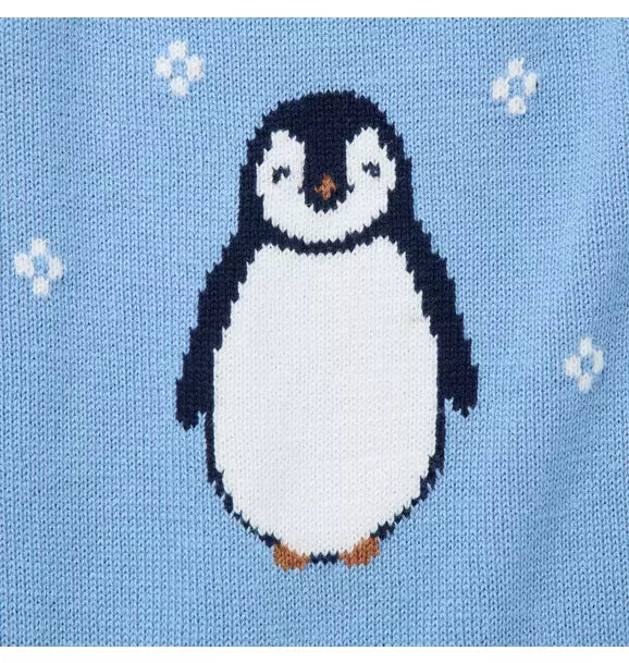 Baby Penguin Sweater Overall
