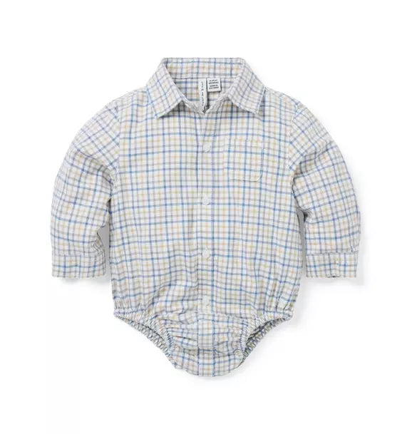 Baby Gingham Flannel Bodysuit