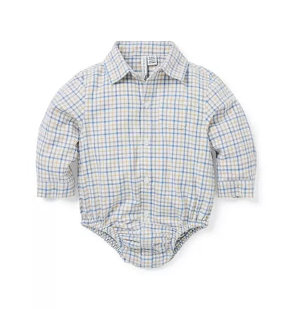 Baby Gingham Flannel Bodysuit