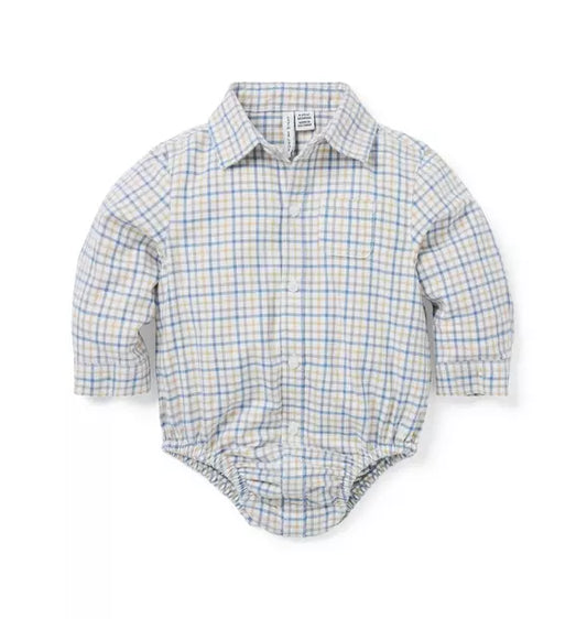 Baby Gingham Flannel Bodysuit