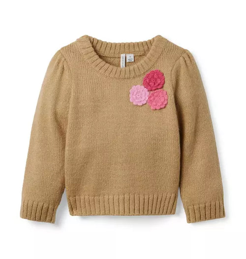 Floral Applique Sweater