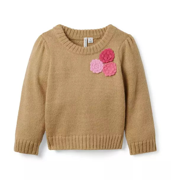 Floral Applique Sweater