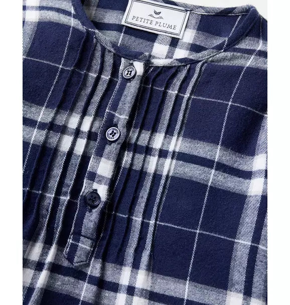 Children's Brushed Twill Beatrice Nightgown in Oxford Tartan