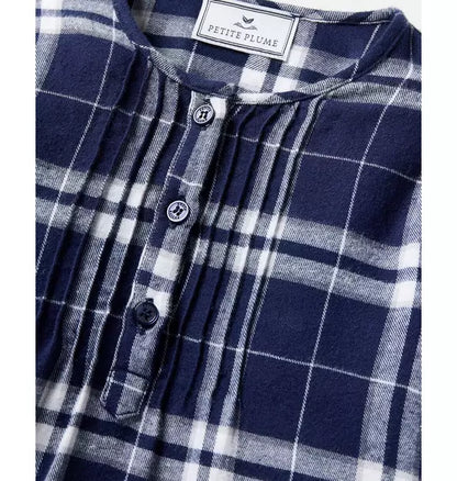 Children's Brushed Twill Beatrice Nightgown in Oxford Tartan