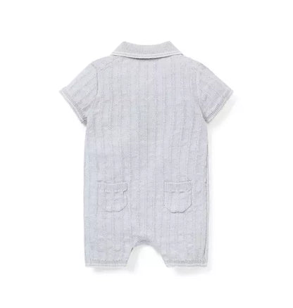 Baby Collared Knit Romper