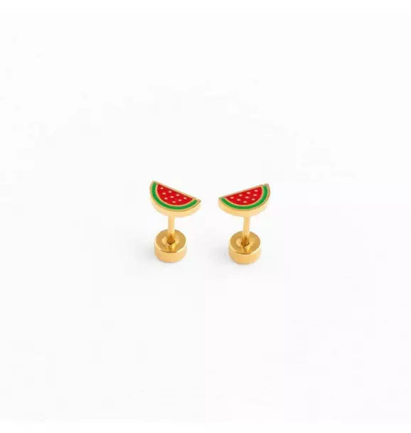 Watermelon Stud Earrings