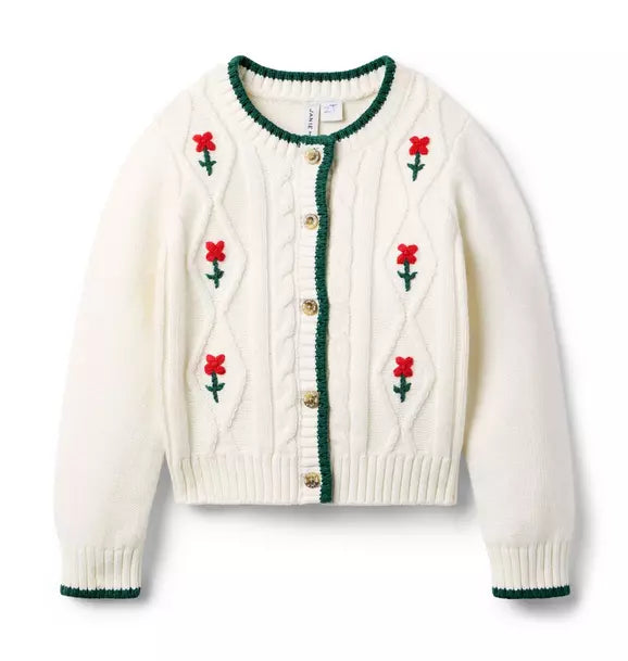 The Embroidered Floral Cardigan