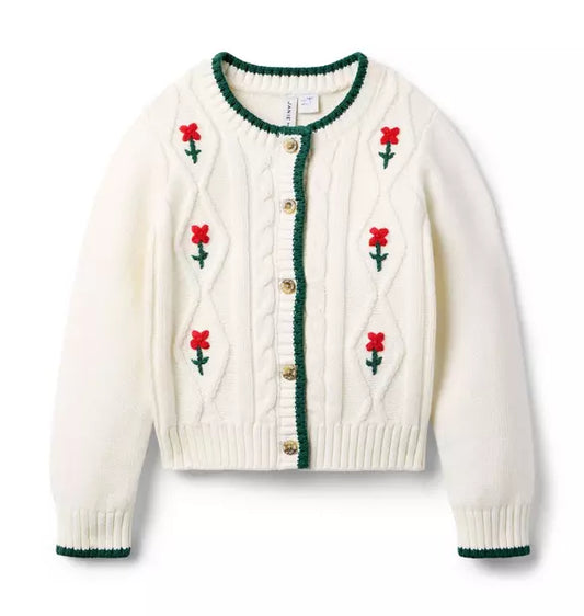 The Embroidered Floral Cardigan