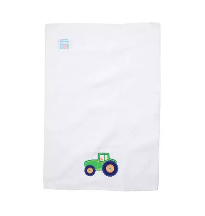 Tractor Applique Burp Cloth
